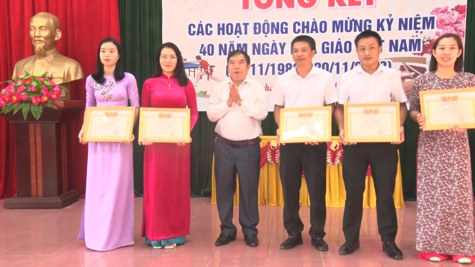 Phòng GD&ĐT huyện Gio Linh tổ chức Hội nghị tổng kết các hoạt động chào mừng kỷ niệm 40 năm ngày...